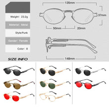 Carica l&#39;immagine nel visualizzatore di Gallery, John Lennon Retro Steampunk Polarized Sunglasses Pilot Simple Small Round Oval Funny Military Street Shooting Sun Glasses New