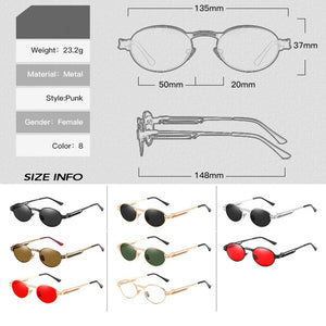 John Lennon Retro Steampunk Polarized Sunglasses Pilot Simple Small Round Oval Funny Military Street Shooting Sun Glasses New