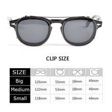 Load image into Gallery viewer, Johnny Depp Clip On Polarized Sunglasses Men Women Vintage Acetate Glasses Frame  Driving Shade ZOLMAN Sun Glasses