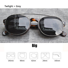 Load image into Gallery viewer, Johnny Depp Clip On Polarized Sunglasses Men Women Vintage Acetate Glasses Frame  Driving Shade ZOLMAN Sun Glasses
