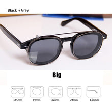 Load image into Gallery viewer, Johnny Depp Clip On Polarized Sunglasses Men Women Vintage Acetate Glasses Frame  Driving Shade ZOLMAN Sun Glasses