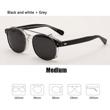 Load image into Gallery viewer, Johnny Depp Clip On Polarized Sunglasses Men Women Vintage Acetate Glasses Frame  Driving Shade ZOLMAN Sun Glasses