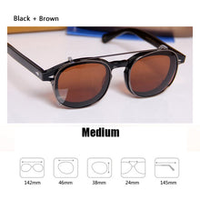 Load image into Gallery viewer, Johnny Depp Clip On Polarized Sunglasses Men Women Vintage Acetate Glasses Frame  Driving Shade ZOLMAN Sun Glasses
