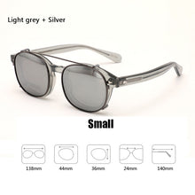 Load image into Gallery viewer, Johnny Depp Clip On Polarized Sunglasses Men Women Vintage Acetate Glasses Frame  Driving Shade ZOLMAN Sun Glasses
