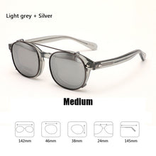 Load image into Gallery viewer, Johnny Depp Clip On Polarized Sunglasses Men Women Vintage Acetate Glasses Frame  Driving Shade ZOLMAN Sun Glasses