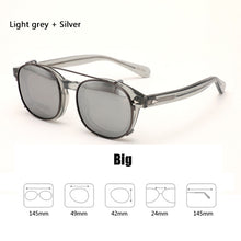 Load image into Gallery viewer, Johnny Depp Clip On Polarized Sunglasses Men Women Vintage Acetate Glasses Frame  Driving Shade ZOLMAN Sun Glasses