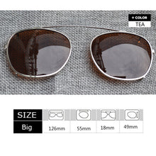 Load image into Gallery viewer, Johnny Depp Clip On Sunglasses Polarized Lens Men Women Brand Vintage  Lemtosh Sun Glasses Lens Driving Shades
