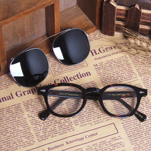 Load image into Gallery viewer, Johnny Depp Clip On Sunglasses Polarized Lens Men Women Brand Vintage  Lemtosh Sun Glasses Lens Driving Shades