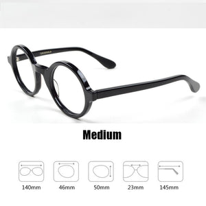 Johnny Depp Eyeglasses Men Round Transparent Optical Glasses Frame Women Acetate Glasses Frame Vintage Style Computer Goggles