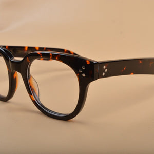 Johnny Depp Eyeglasses Men Women ZOLMAN Optical Glasses Frame Acetate Frame Computer Goggles Transparent Lens Vintage