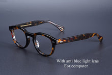 Load image into Gallery viewer, Johnny Depp Eyeglasses Vintage Acetate Glasses Lemtosh  Myopia Glasses Blue Light Blocking Computer Glasses Women