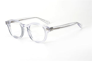 Johnny Depp Occhiali da vista Occhiali da vista Donna Uomo Occhiali da vista rotondi trasparenti con custodia originale