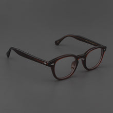 Load image into Gallery viewer, Johnny Depp Glasses Men LEMTOSH Computer Goggles Clean Lens Brand Vintage Brown Acetate Optical Eyeglasses Frame Women