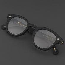 Load image into Gallery viewer, Johnny Depp Glasses Men LEMTOSH Computer Goggles Clean Lens Brand Vintage Matte Black Acetate Optical Eyeglasses Frame Women