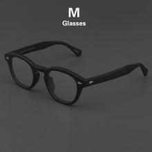 Load image into Gallery viewer, Johnny Depp Glasses Men LEMTOSH Computer Goggles Clean Lens Brand Vintage Matte Black Acetate Optical Eyeglasses Frame Women
