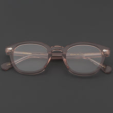 Load image into Gallery viewer, Johnny Depp Glasses Men LEMTOSH Computer Goggles Clean Lens Brand Vintage Pink Acetate Optical Eyeglasses Frame Women