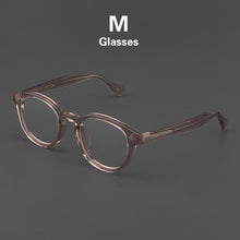 Load image into Gallery viewer, Johnny Depp Glasses Men LEMTOSH Computer Goggles Clean Lens Brand Vintage Pink Acetate Optical Eyeglasses Frame Women