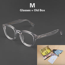 Load image into Gallery viewer, Johnny Depp Glasses Men Women LEMTOSH Computer Goggles Clean Lens Brand Vintage Transparent Acetate Optical Eyeglasses Frame