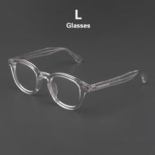 Load image into Gallery viewer, Johnny Depp Glasses Men Women LEMTOSH Computer Goggles Clean Lens Brand Vintage Transparent Acetate Optical Eyeglasses Frame