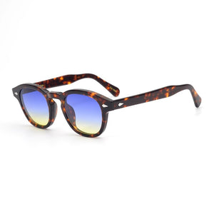 Johnny Depp LEMTOSH  Acetate Retro Oval Sunglasses for Men's and Women's Driving Eyeglasses HD UV400 Polarized Lense Sun Glasses