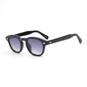 Johnny Depp LEMTOSH  Acetate Retro Oval Sunglasses for Men's and Women's Driving Eyeglasses HD UV400 Polarized Lense Sun Glasses