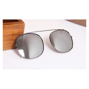 Johnny Depp LEMTOSH Glasses Frames Clip Eyeglasses Frame 2 in 1 Clip