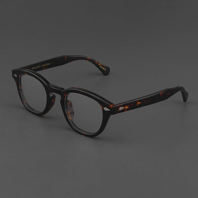 Johnny Depp LEMTOSH Glasses Men Computer Goggles Clean Lens Brand Vintage Twilight Black Acetate Optical Eyeglasses Frame Women
