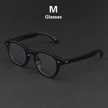 Load image into Gallery viewer, Johnny Depp LEMTOSH Glasses Men Computer Goggles Clean Lens Brand Vintage Twilight Black Acetate Optical Eyeglasses Frame Women