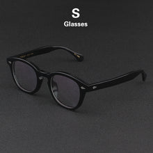 Load image into Gallery viewer, Johnny Depp LEMTOSH Glasses Men Computer Goggles Clean Lens Brand Vintage Twilight Black Acetate Optical Eyeglasses Frame Women