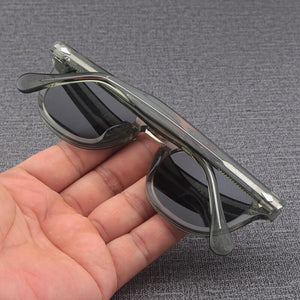 Johnny Depp LEMTOSH Retro Eyewear Acetate Oval Sunglasses For Men And Women HD UV400 Night Vision Driving Sun glasses Polarized