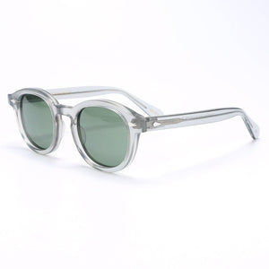 Johnny Depp LEMTOSH Sunglasses Men Polarized Vintage Round Imported Acetate Sun Glasses Women Prescription Eyewear Oculos