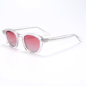 Johnny Depp LEMTOSH Sunglasses Men Polarized Vintage Round Imported Acetate Sun Glasses Women Prescription Eyewear Oculos