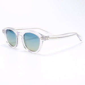 Johnny Depp LEMTOSH Sunglasses Men Polarized Vintage Round Imported Acetate Sun Glasses Women Prescription Eyewear Oculos
