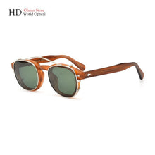 Load image into Gallery viewer, Johnny Depp Lemtosh Clips Retro Polarized Sunglasses For Men And Women Myopia Prescription Optical Sun Dual-use Driving Glasses