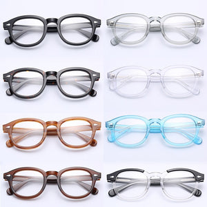 Johnny Depp Round retro Acetate frame optical eyeglasses frame clear lens glasses frame women men myopia spectacles prescription