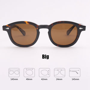 Johnny Depp Sunglasses Acetate Frame Men Woman Brand Designer Polarized Sun glasses UV400 Driving Shades Top quality SQ080-2