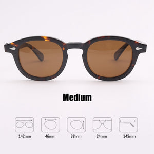 Johnny Depp Sunglasses Acetate Frame Men Woman Brand Designer Polarized Sun glasses UV400 Driving Shades Top quality SQ080-2