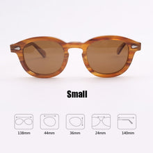 Load image into Gallery viewer, Johnny Depp Sunglasses Acetate Frame Men Woman Brand Designer Polarized Sun glasses UV400 Driving Shades Top quality SQ080-2