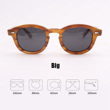Load image into Gallery viewer, Johnny Depp Sunglasses Acetate Frame Men Woman Brand Designer Polarized Sun glasses UV400 Driving Shades Top quality SQ080-2