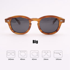 Johnny Depp Sunglasses Acetate Frame Men Woman Brand Designer Polarized Sun glasses UV400 Driving Shades Top quality SQ080-2