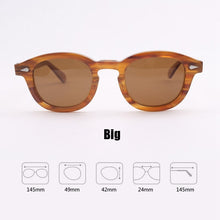 Load image into Gallery viewer, Johnny Depp Sunglasses Acetate Frame Men Woman Brand Designer Polarized Sun glasses UV400 Driving Shades Top quality SQ080-2