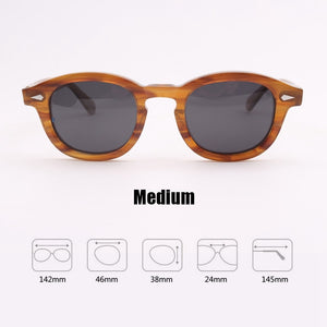 Johnny Depp Sunglasses Acetate Frame Men Woman Brand Designer Polarized Sun glasses UV400 Driving Shades Top quality SQ080-2