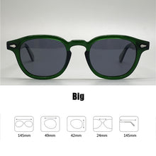 Carica l&#39;immagine nel visualizzatore di Gallery, Johnny Depp Sunglasses Men Driving Polarized Sun Glasses Woman Acetate Glasses Frame Brand Vintage Goggles UV400