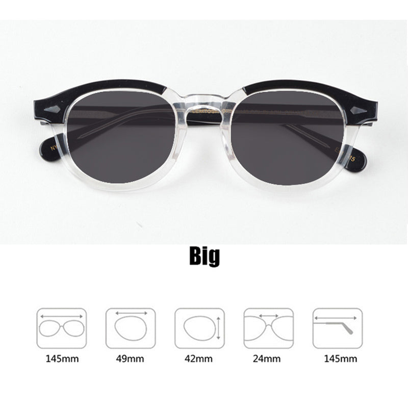 Johnny Depp Sunglasses Men Driving Polarized Sun Glasses Woman Acetate Glasses Frame Brand Vintage Goggles UV400