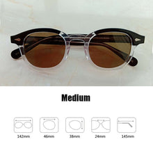 Carica l&#39;immagine nel visualizzatore di Gallery, Johnny Depp Sunglasses Men Driving Polarized Sun Glasses Woman Acetate Glasses Frame Brand Vintage Goggles UV400