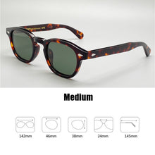 Load image into Gallery viewer, Johnny Depp Sunglasses Men Driving Shade Polarized Sun Glasses Green Lens Woman Brand Vintage Acetate Glasses Frame With Box