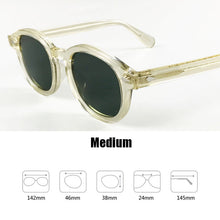 Load image into Gallery viewer, Johnny Depp Sunglasses Men Driving Shade Polarized Sun Glasses Green Lens Woman Brand Vintage Acetate Glasses Frame With Box
