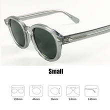 Load image into Gallery viewer, Johnny Depp Sunglasses Men Driving Shade Polarized Sun Glasses Green Lens Woman Brand Vintage Acetate Glasses Frame With Box