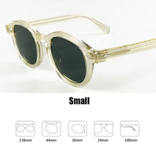 Load image into Gallery viewer, Johnny Depp Sunglasses Men Driving Shade Polarized Sun Glasses Green Lens Woman Brand Vintage Acetate Glasses Frame With Box