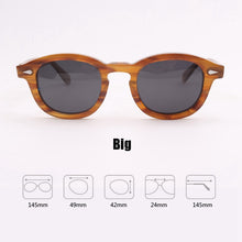 Load image into Gallery viewer, Johnny Depp Sunglasses Men Driving Shade Polarized Sun Glasses Woman Acetate Glasses Frame Brand Vintage Goggles With Box